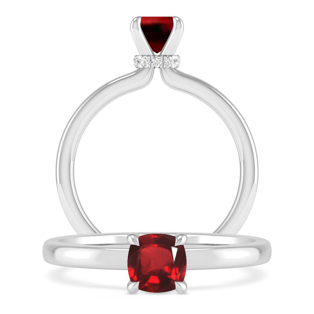 White Gold - Ruby