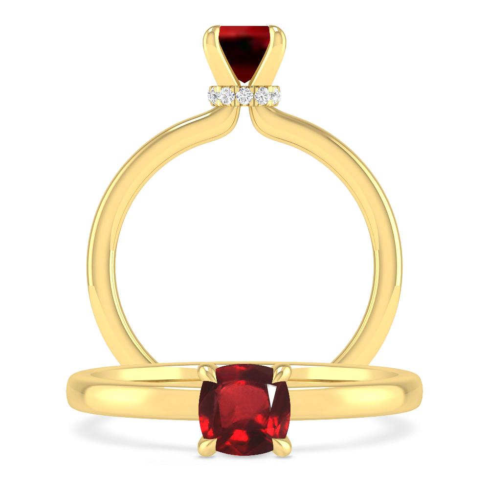 Yellow Gold - Ruby