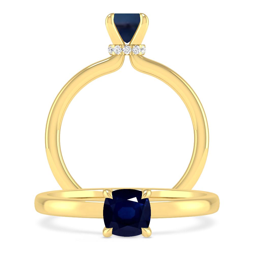 Yellow Gold - Sapphire
