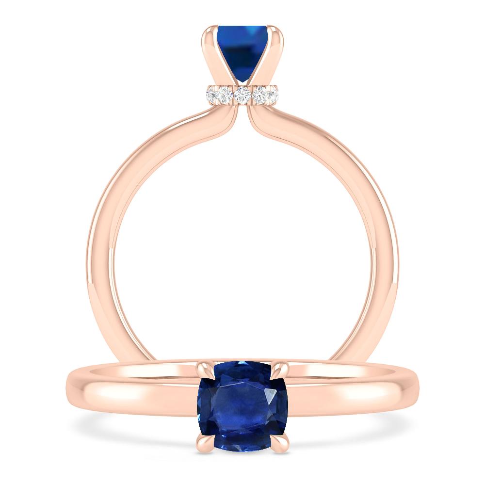 Rose Gold - Sapphire