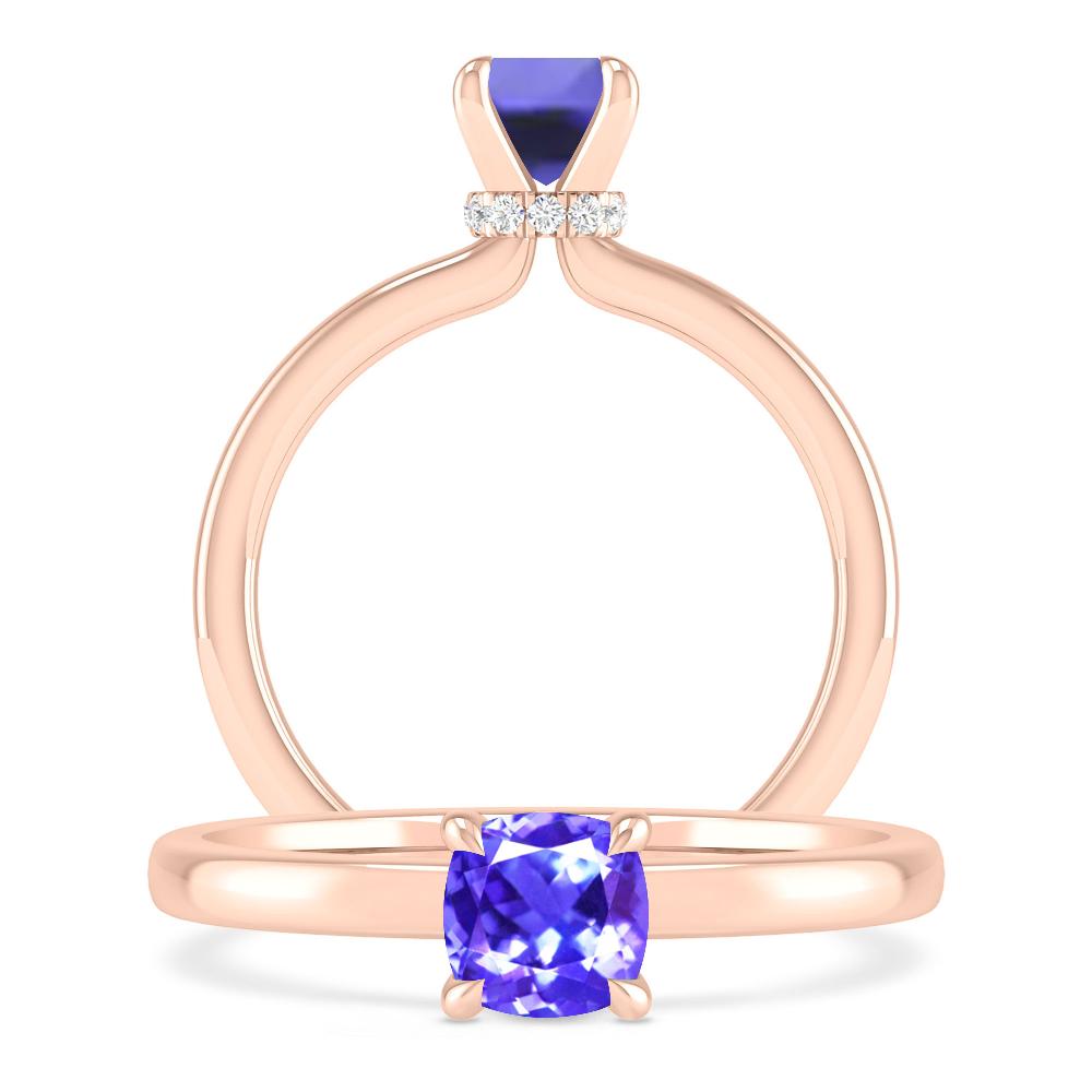 Rose Gold - Tanzanite