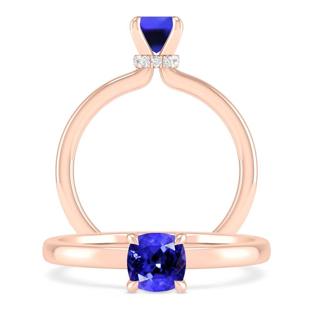 Rose Gold - Tanzanite