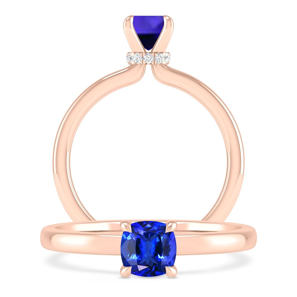 Rose Gold - Tanzanite