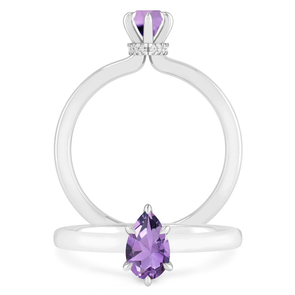 White Gold - Amethyst