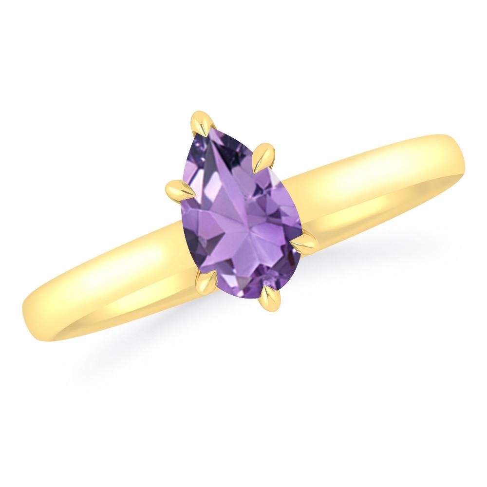 Yellow Gold - Amethyst