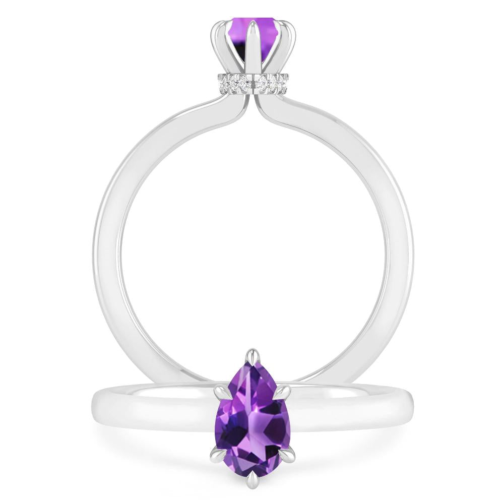 White Gold - Amethyst