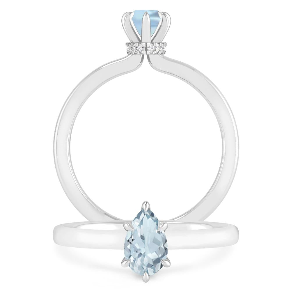 White Gold - Aquamarine