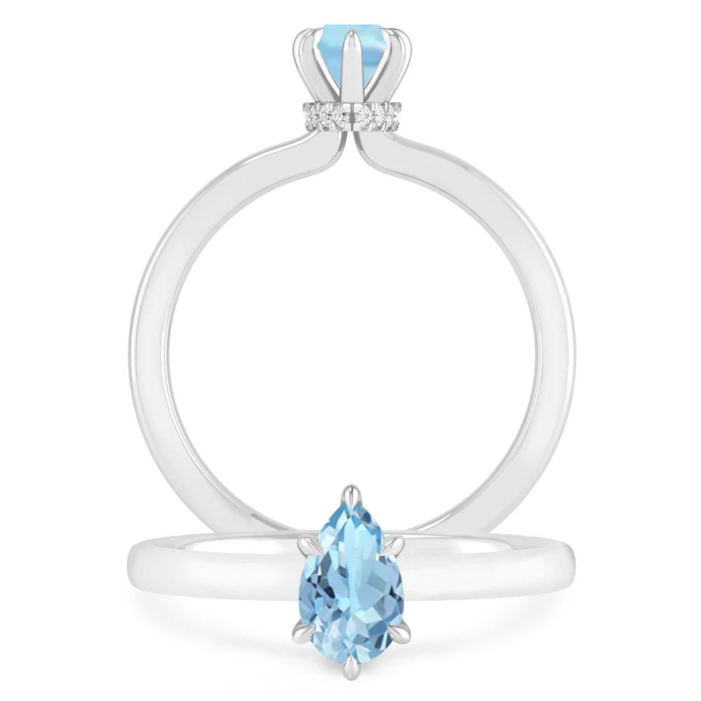 White Gold - Aquamarine