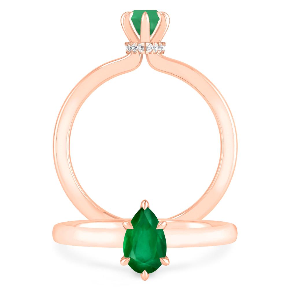 Rose Gold - Emerald