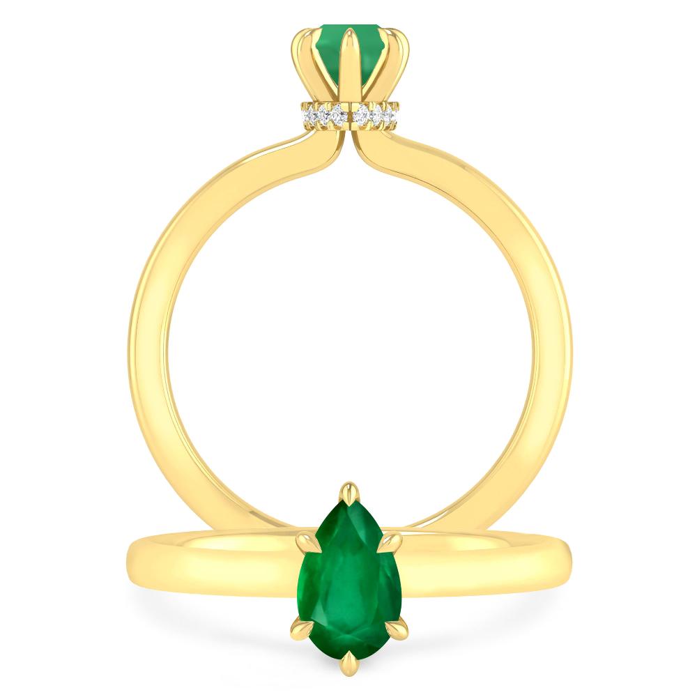 Yellow Gold - Emerald