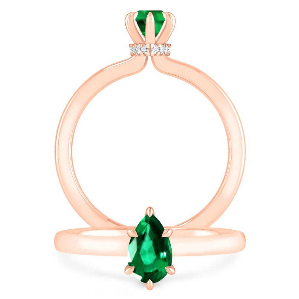 Rose Gold - Emerald