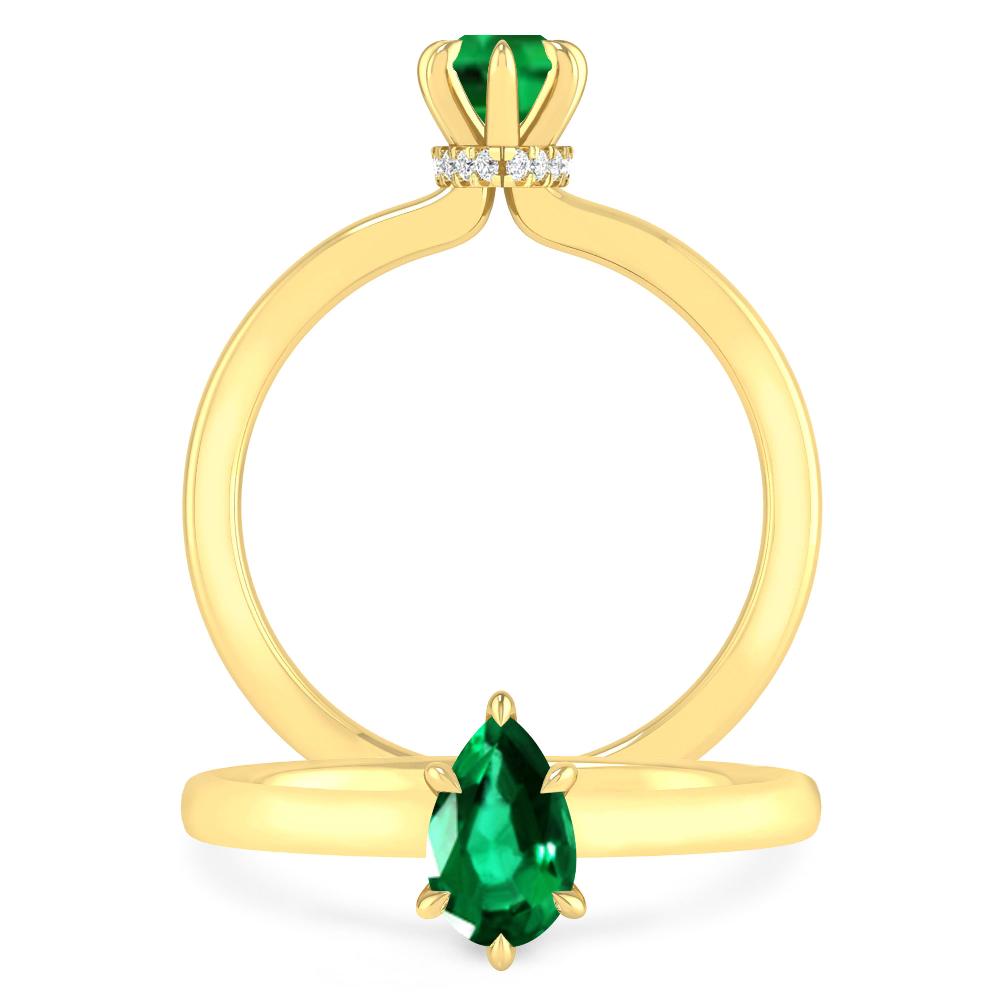 Yellow Gold - Emerald