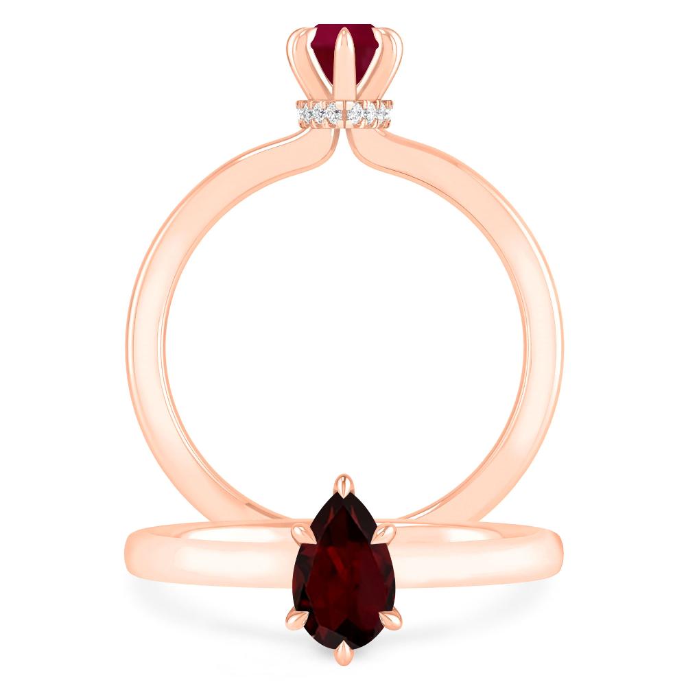 Rose Gold - Garnet