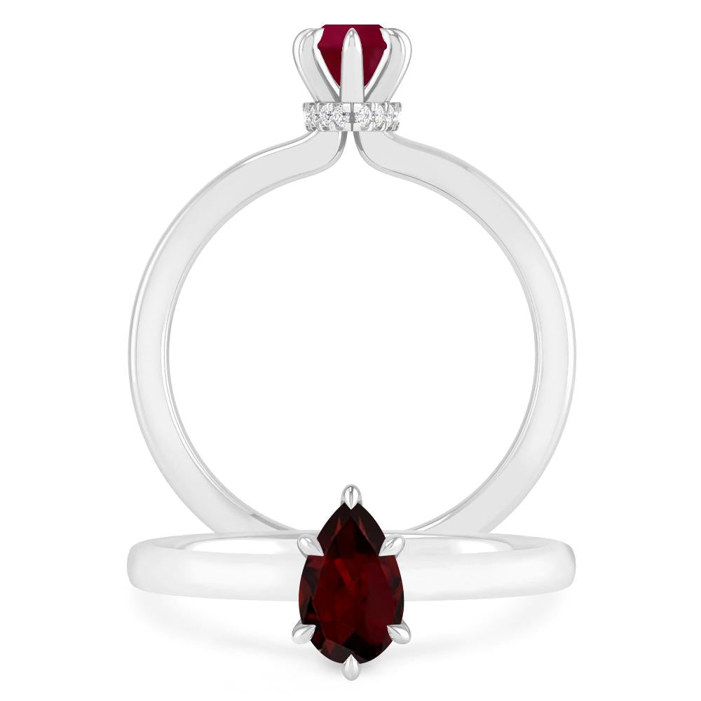 White Gold - Garnet