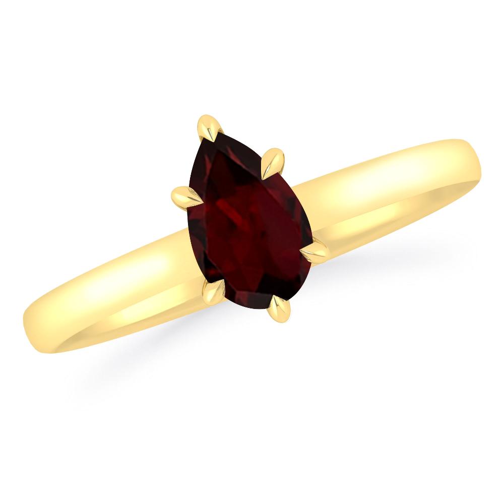 Yellow Gold - Garnet