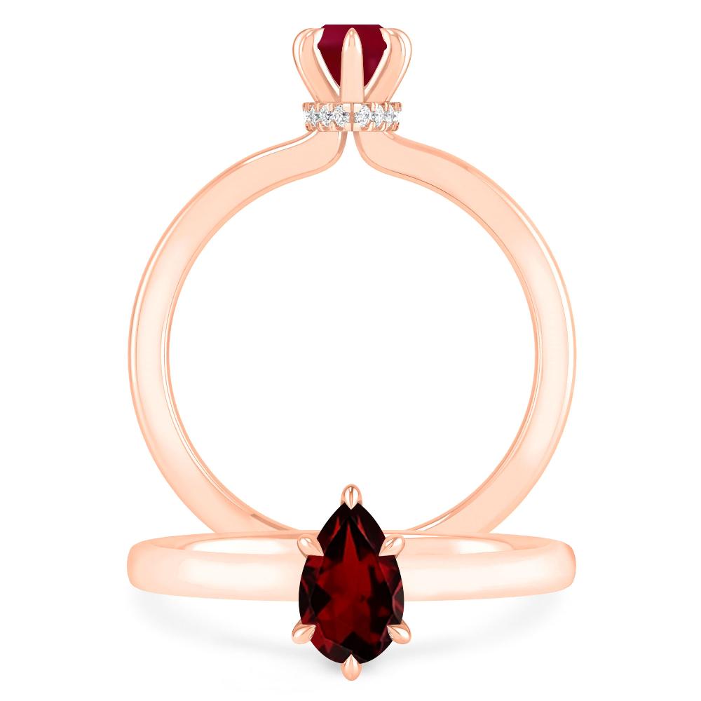 Rose Gold - Garnet