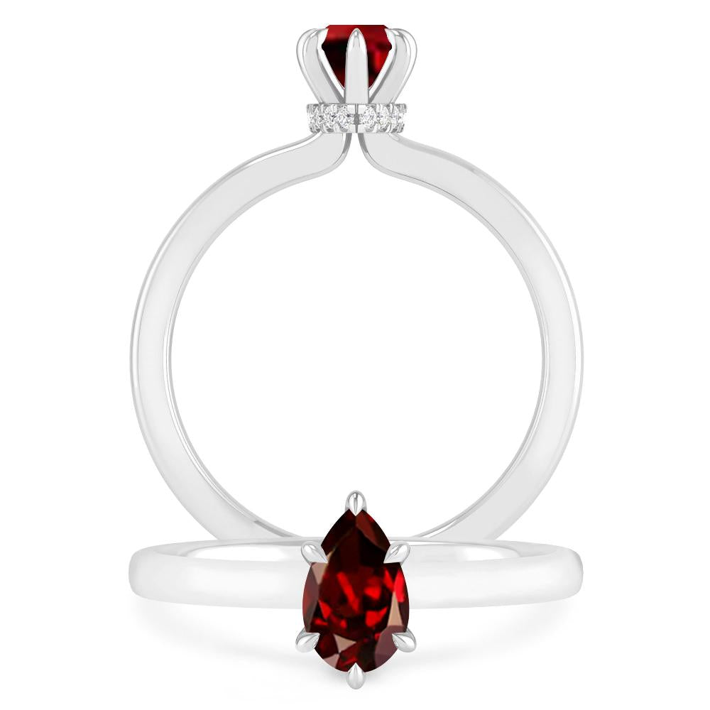 White Gold - Garnet