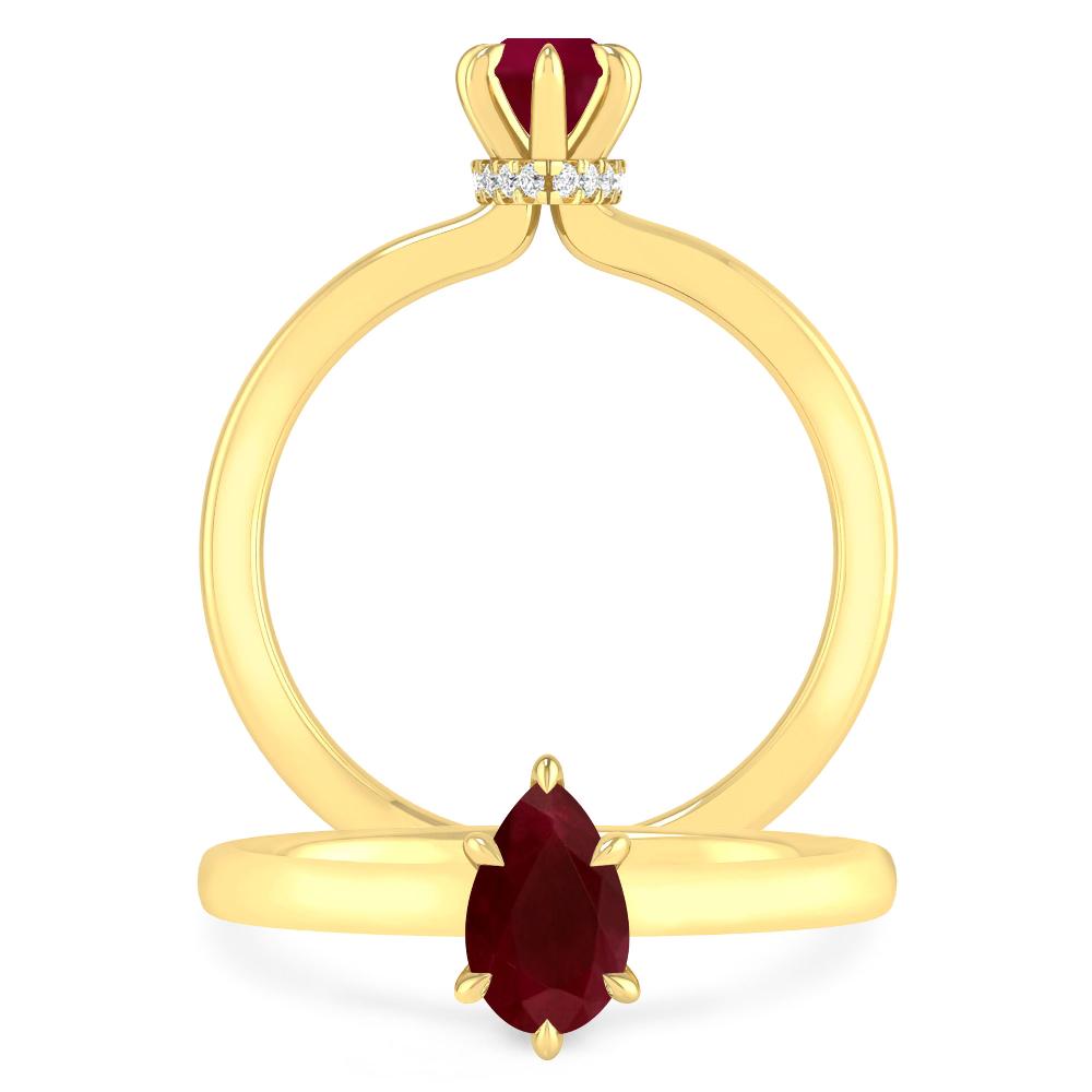 Yellow Gold - Ruby