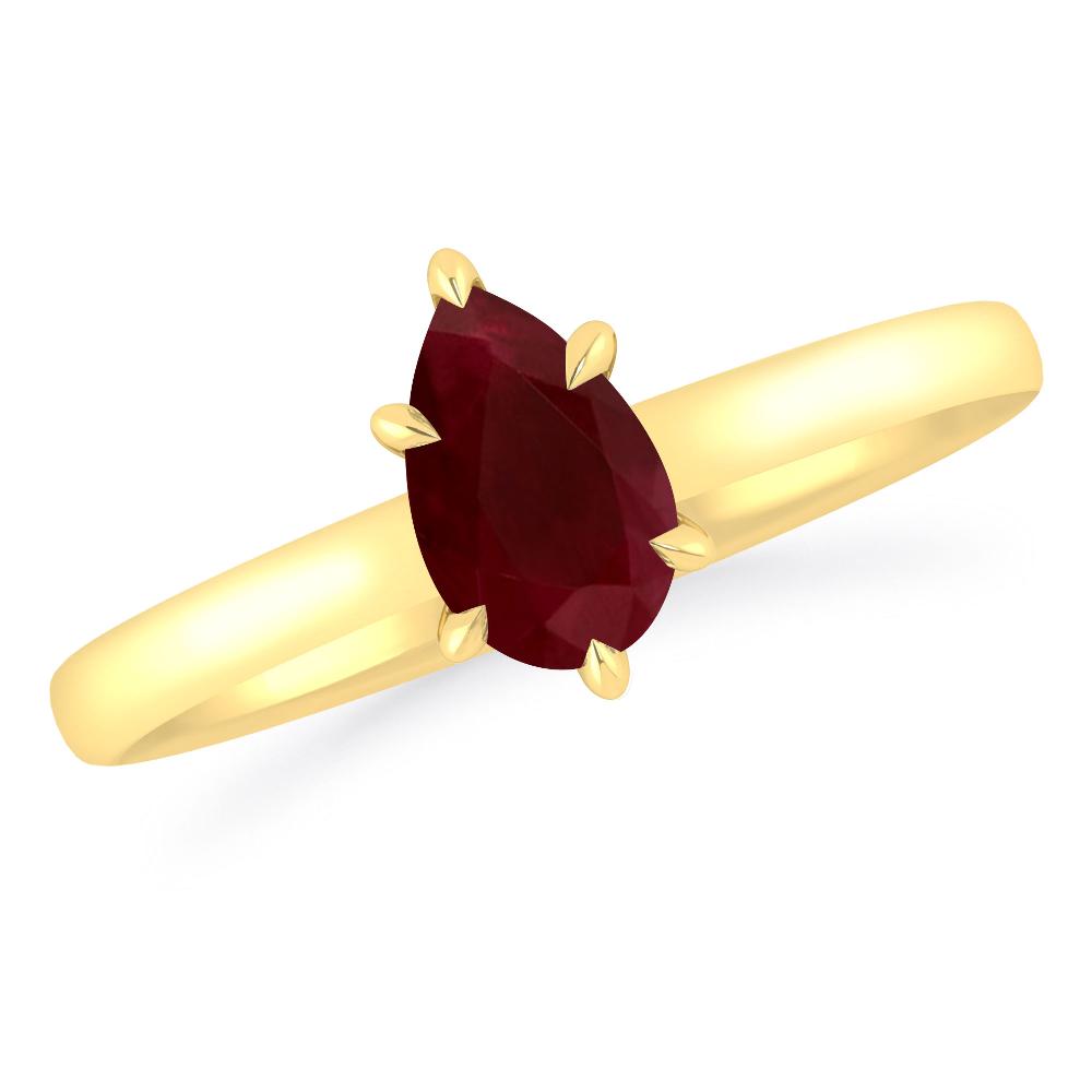 Yellow Gold - Ruby