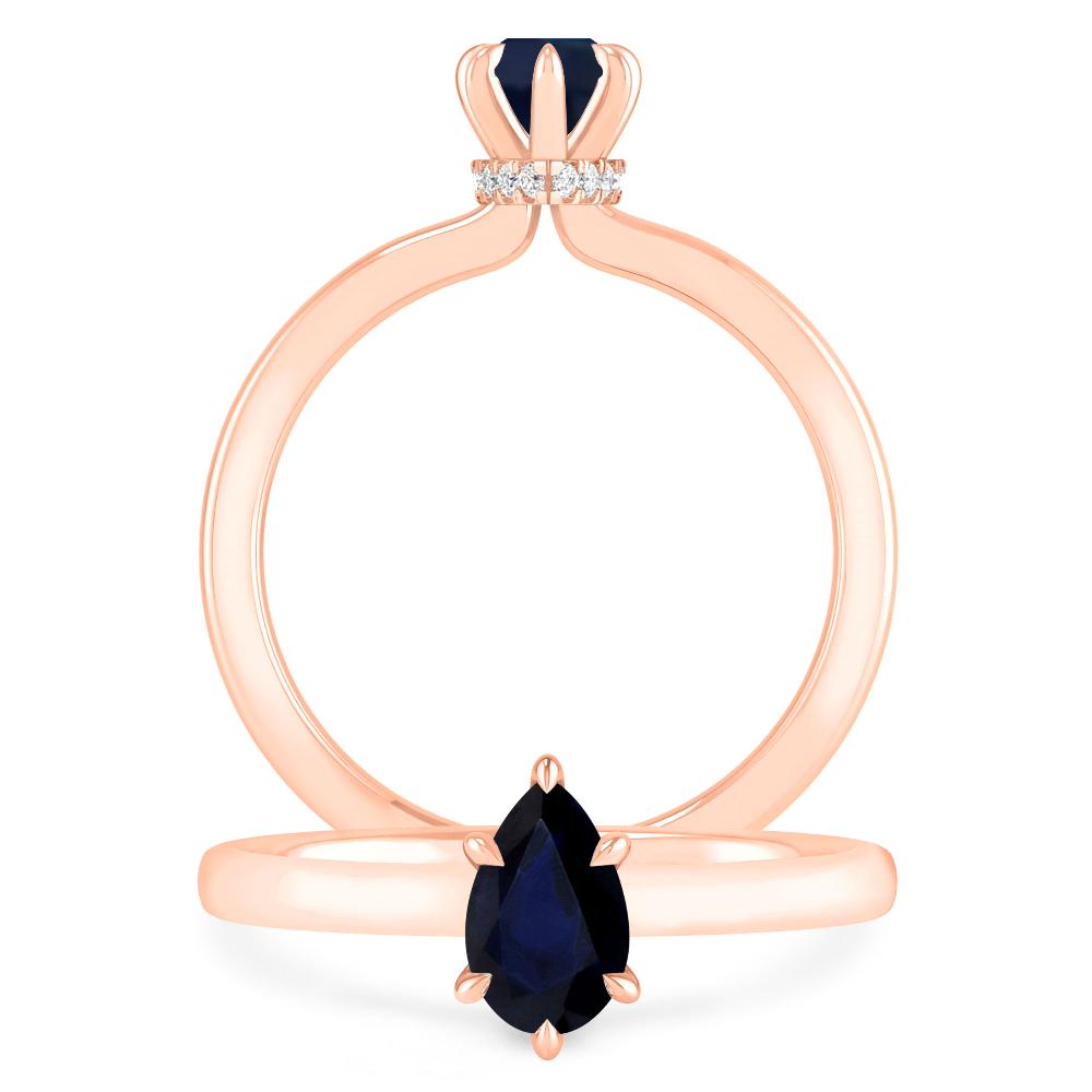 Rose Gold - Sapphire