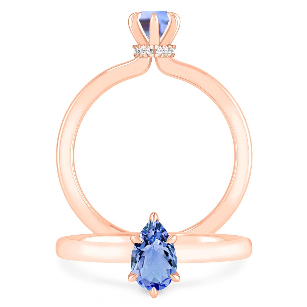 Rose Gold - Tanzanite