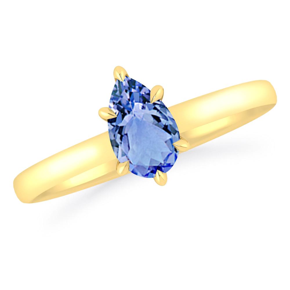 Yellow Gold - Tanzanite