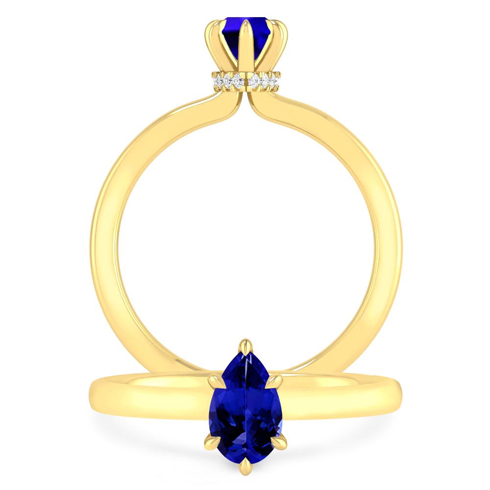 Yellow Gold - Tanzanite