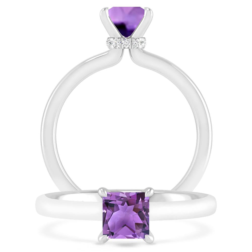 White Gold - Amethyst