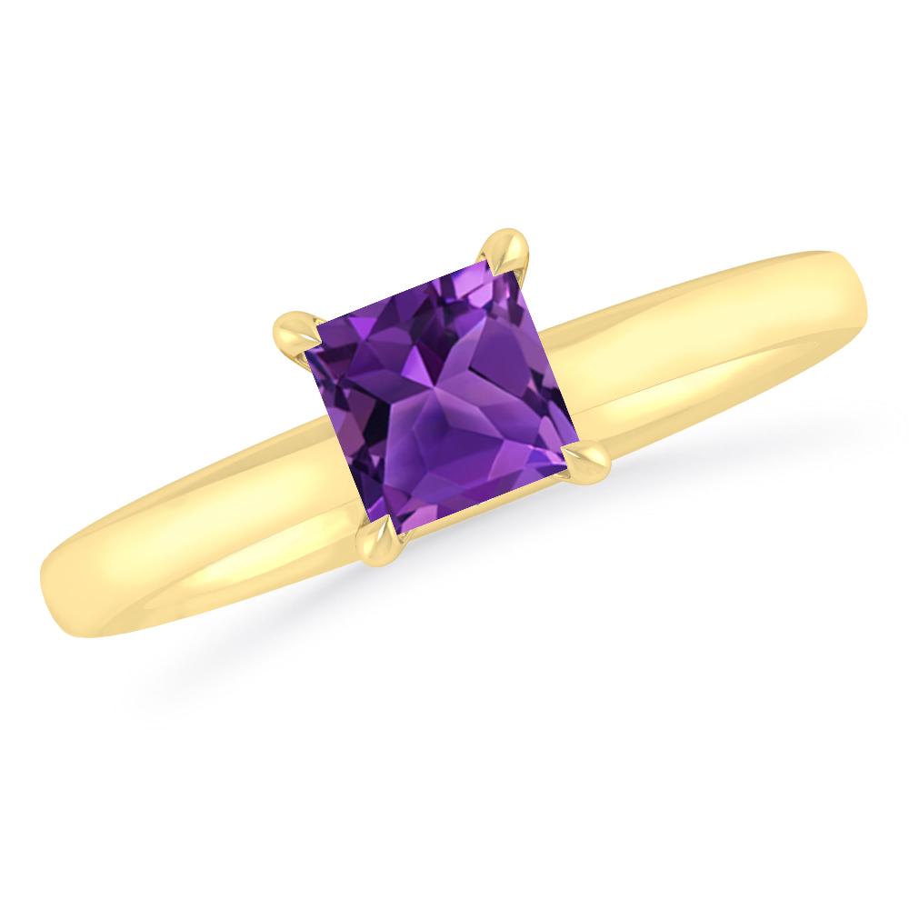 Yellow Gold - Amethyst