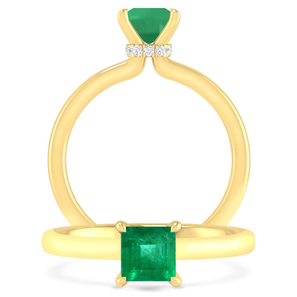 Yellow Gold - Emerald