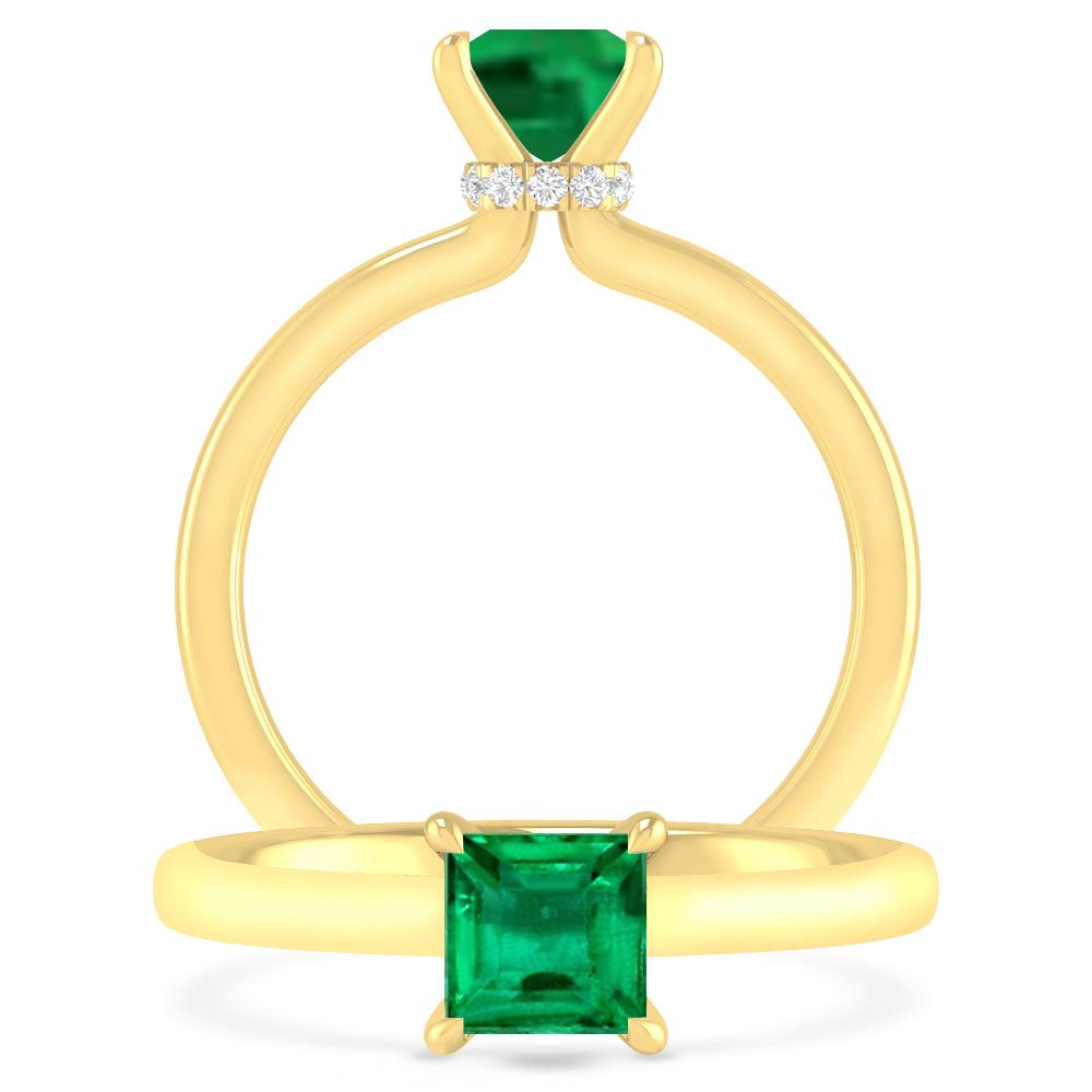 Yellow Gold - Emerald