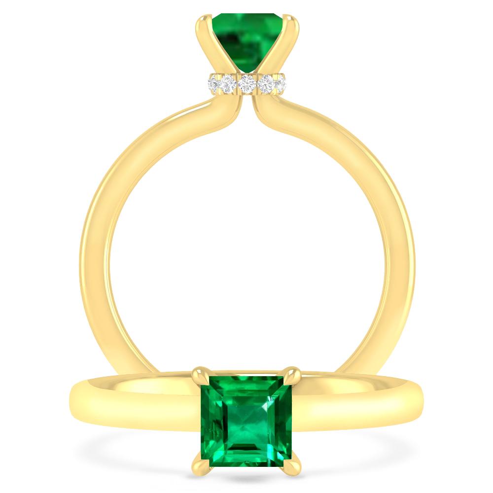 Yellow Gold - Emerald