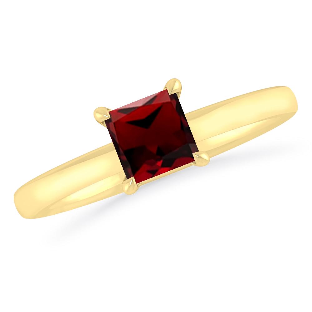 Yellow Gold - Garnet