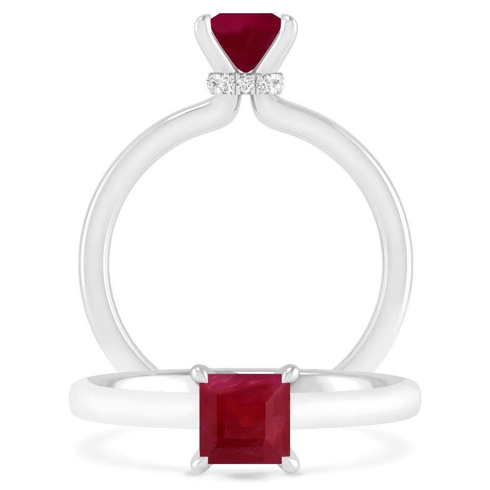 White Gold - Ruby