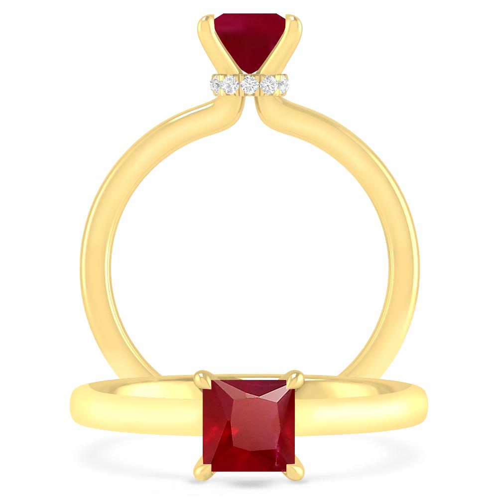Yellow Gold - Ruby