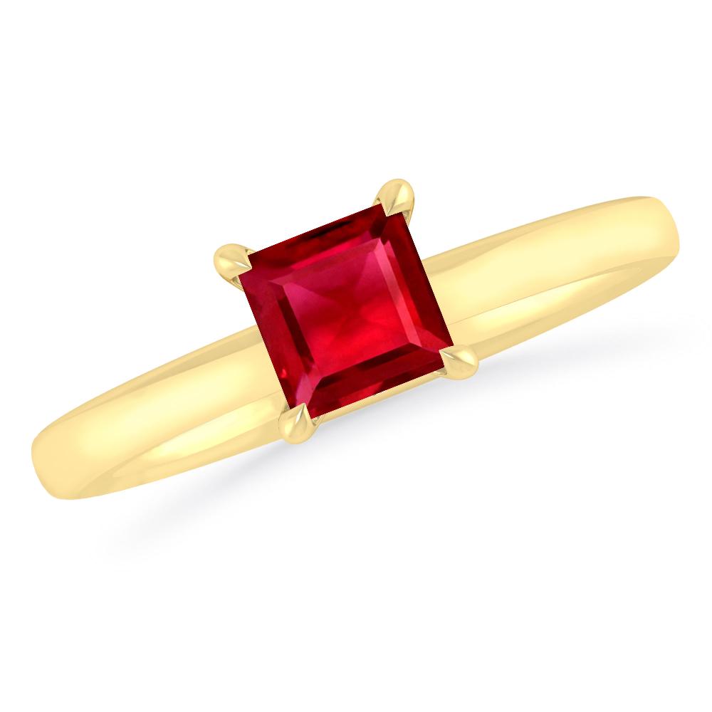 Yellow Gold - Ruby