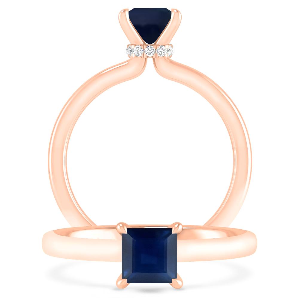 Rose Gold - Sapphire