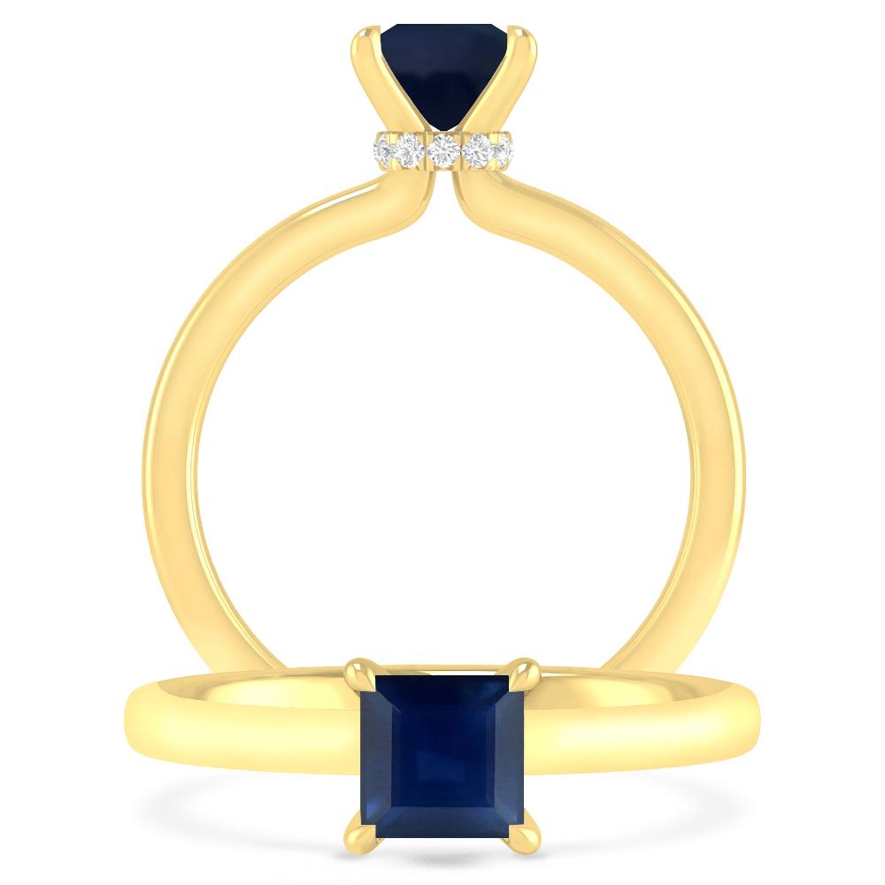 Yellow Gold - Sapphire