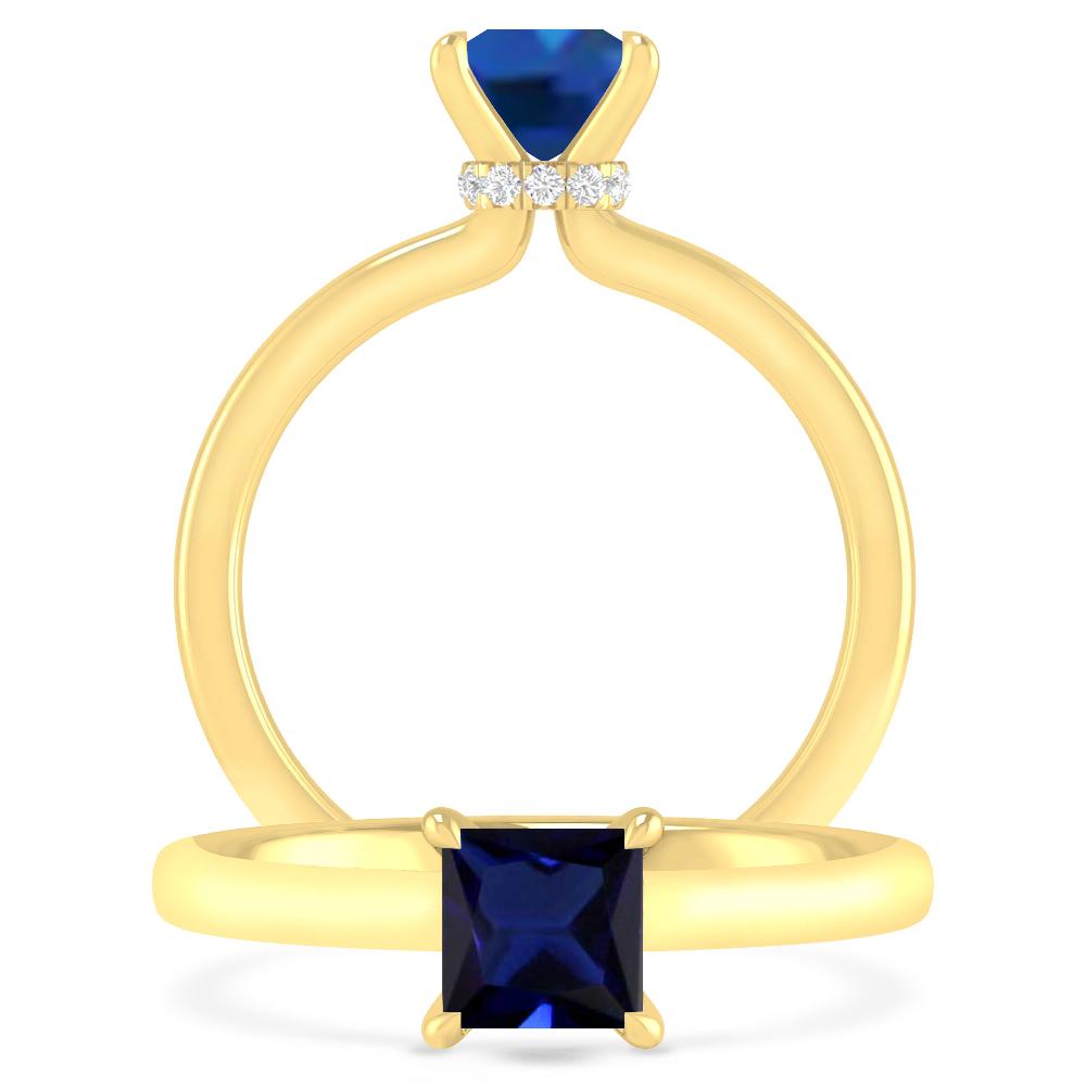 Yellow Gold - Sapphire