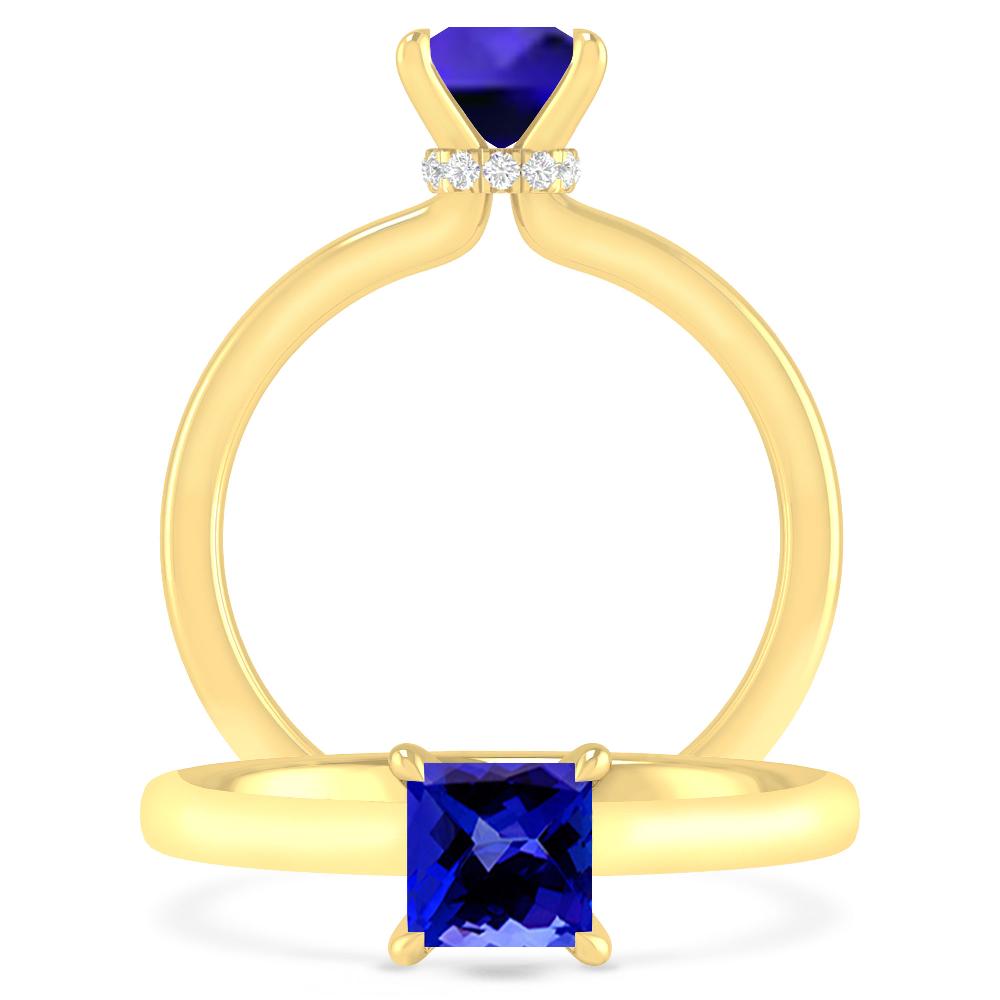 Yellow Gold - Tanzanite