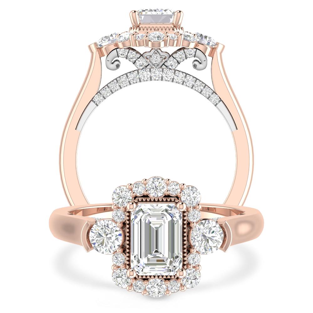 Rose Gold/White Gold - 1 3/4