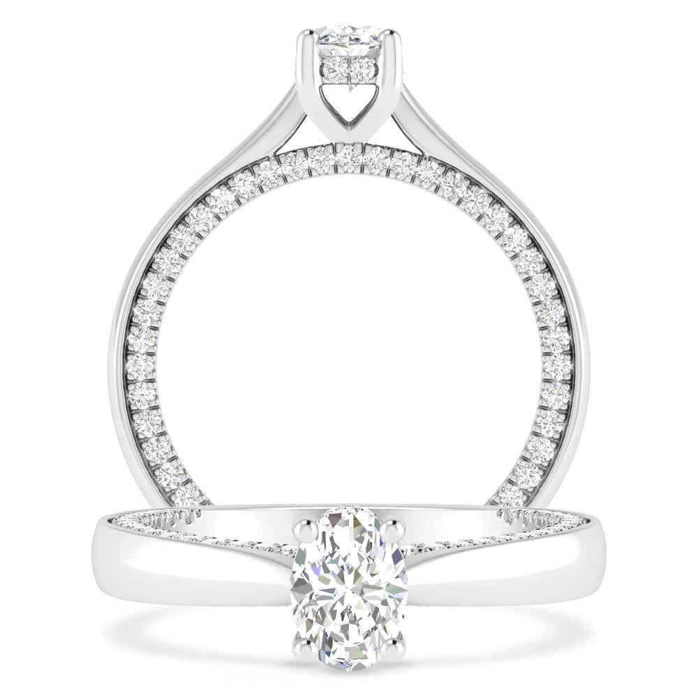 White Gold - Oval