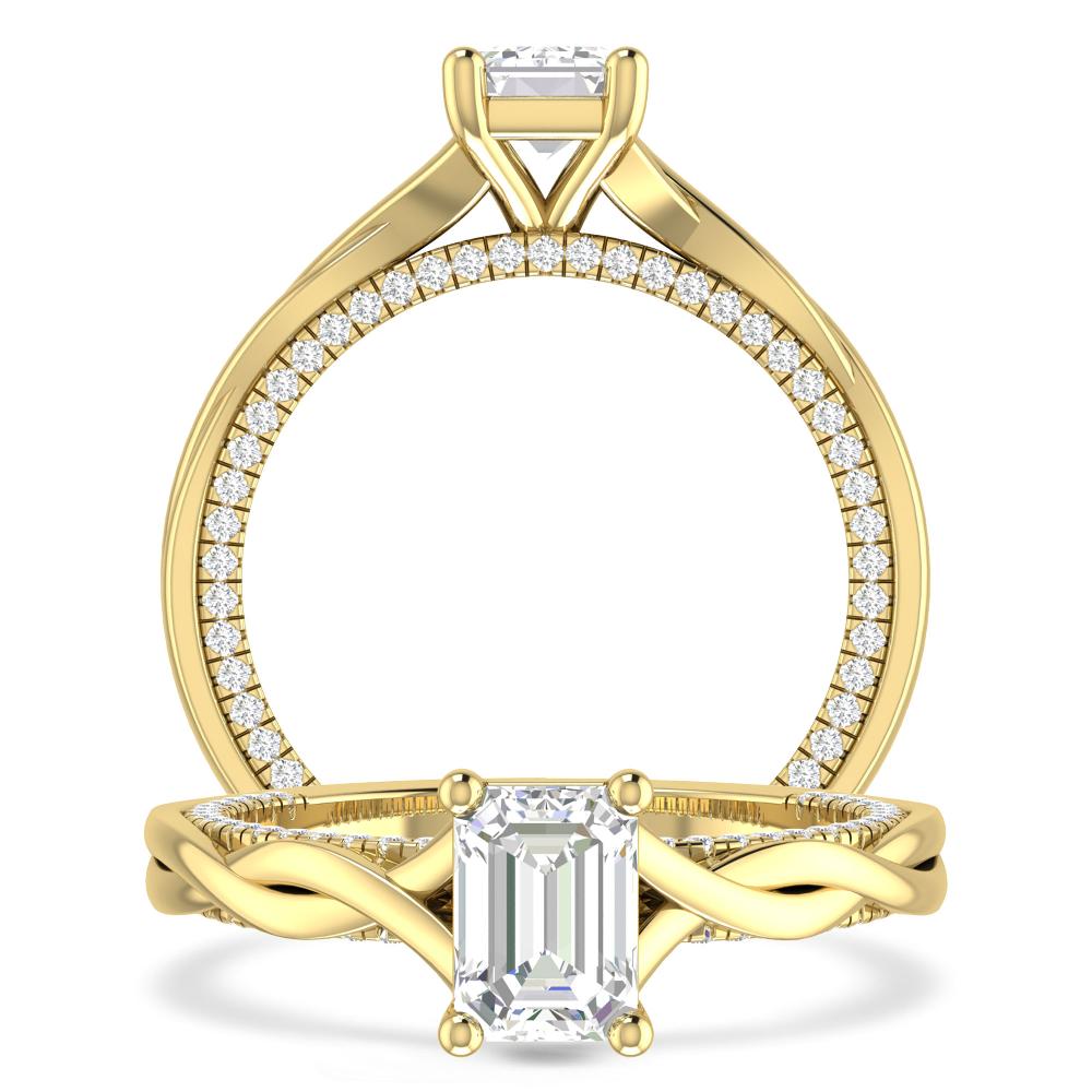 Yellow Gold - Emerald