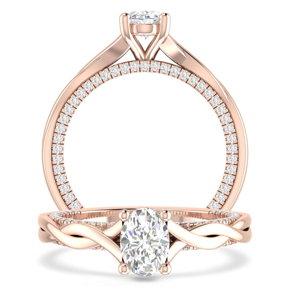 Rose Gold - Oval