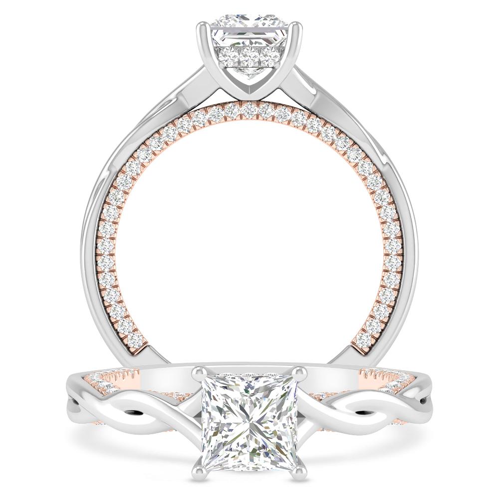 White Gold/Rose Gold - Princess