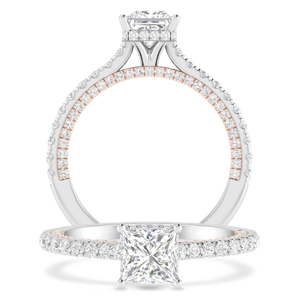 White Gold/Rose Gold - Princess