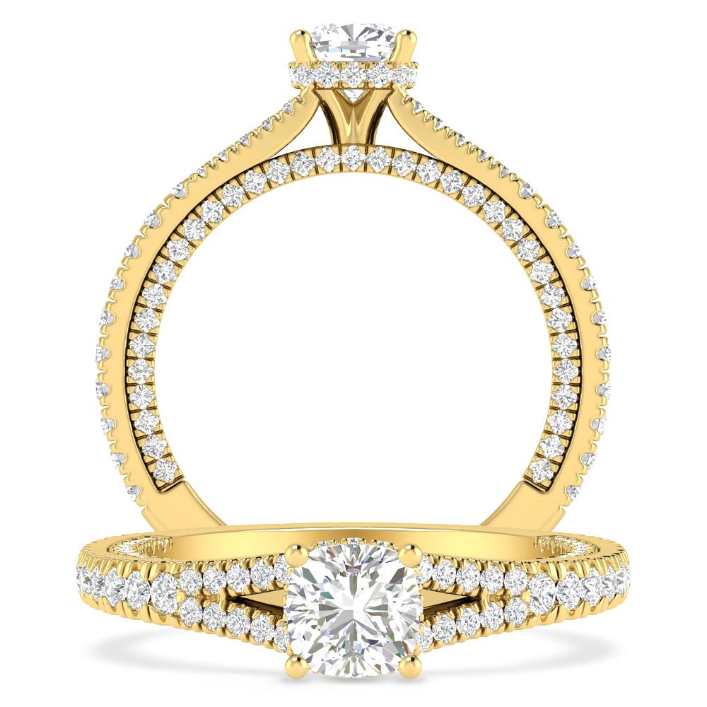 Yellow Gold - Cushion