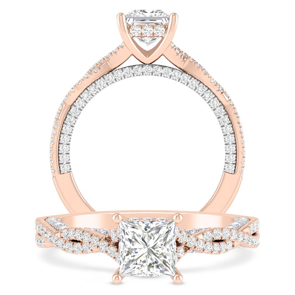 Rose Gold/White Gold - Princess