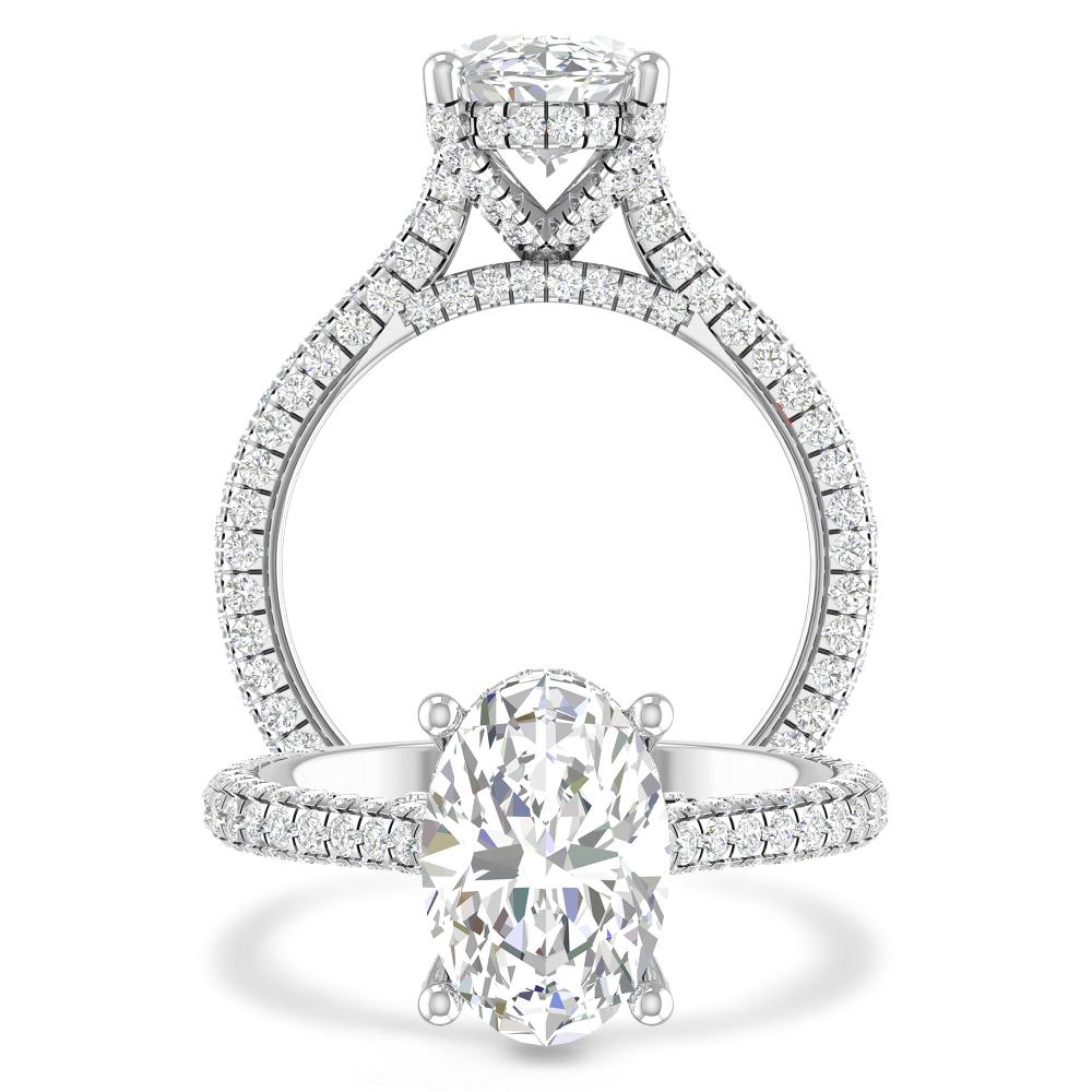 White Gold - Oval
