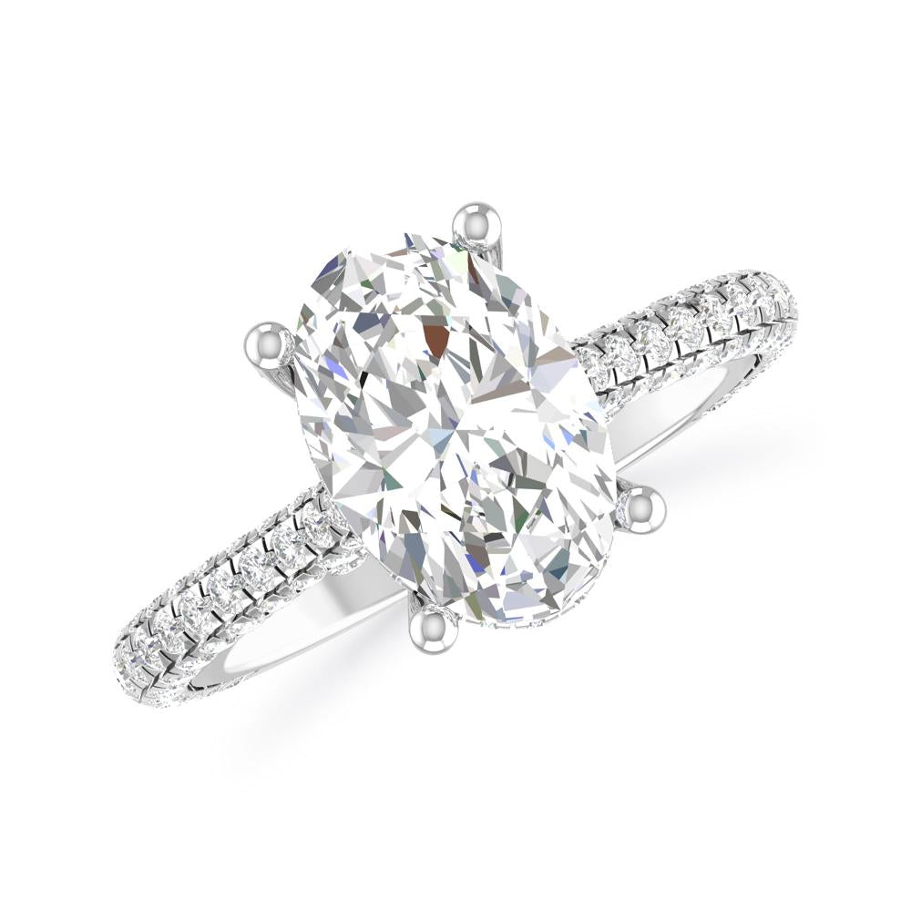 White Gold - Oval